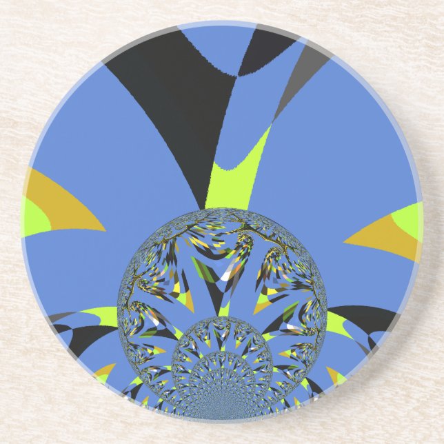 Dessous De Verre En Grès Arches cool avec sphères fractales Art Design (Devant)