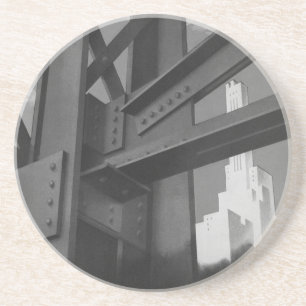 Dessous De Verre En Grès Architecture de gratte-ciel en construction en aci