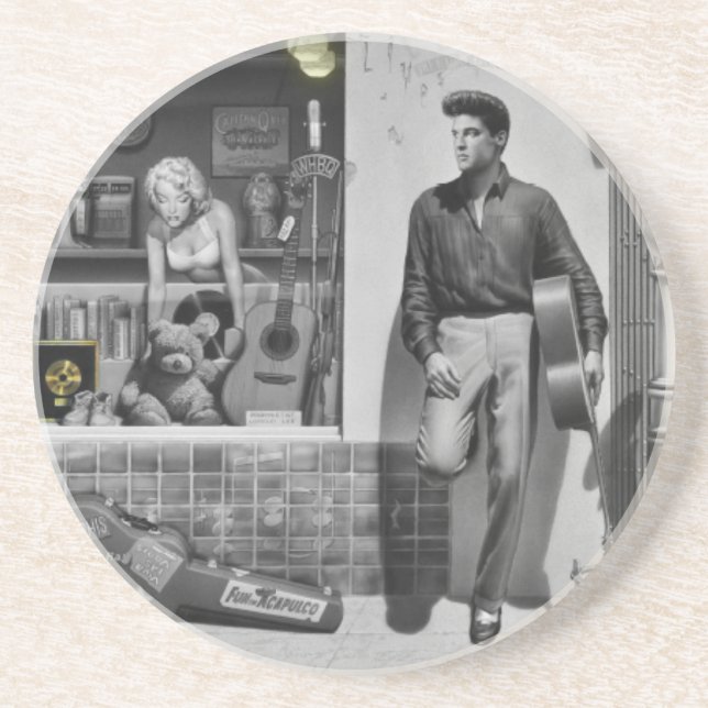 Dessous De Verre En Grès Argent de HWY 51 (Devant)