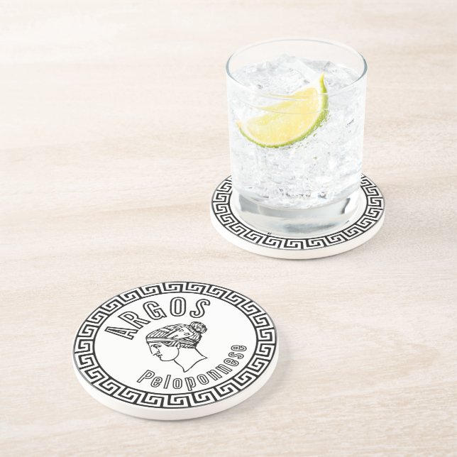 Dessous De Verre En Grès Argos - Péloponnèse (Grèce) (Côté)