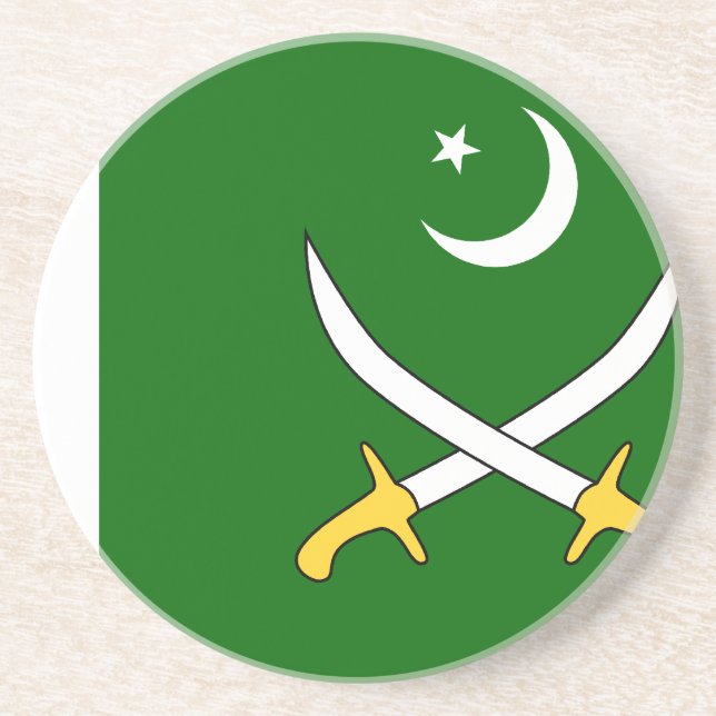 Dessous De Verre En Grès Armée pakistanaise, Pakistan (Devant)
