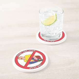DESSOUS DE VERRE EN GRÈS ARRÊTEZ LE FLOP