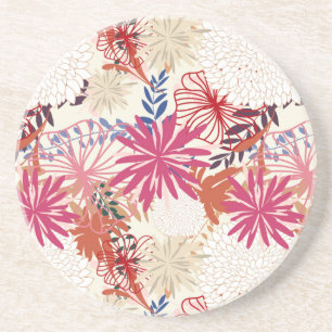 Dessous De Verre En Grès Arrière - plan floral 3