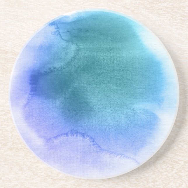 Dessous De Verre En Grès Arrière - plan peint à la main 12 d'aquarelle (Devant)