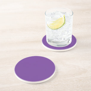 Dessous De Verre En Grès arrière - plan violet avec bordure blanche