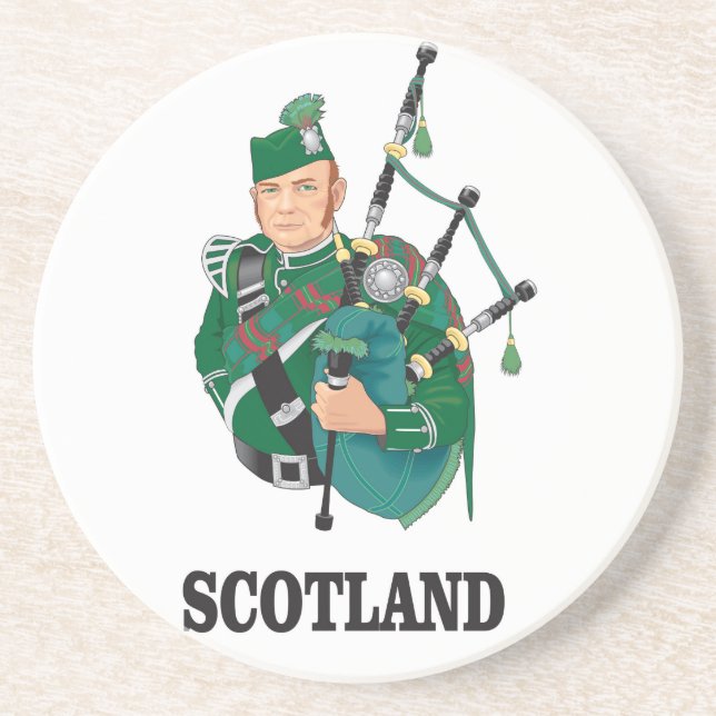 Dessous De Verre En Grès Art de l'Ecosse (Devant)