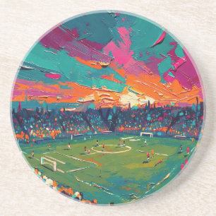 Dessous De Verre En Grès Art du football (#1)