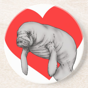 Dessous De Verre En Grès art manatee