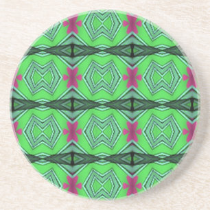 Dessous De Verre En Grès Art moderne vert