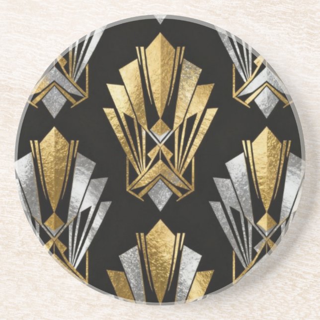 Dessous De Verre En Grès Art Nouveau (Devant)