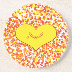 Dessous De Verre En Grès ASL-I Love You with Heart par Shirley Taylor