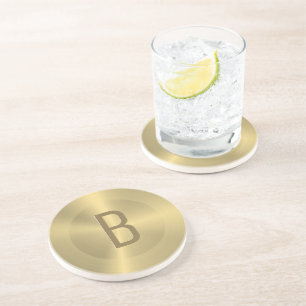 Dessous De Verre En Grès Aspect poli à texture métallique froide