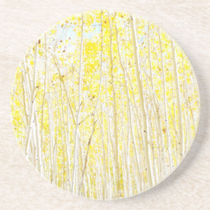 Dessous De Verre En Grès Aspens de gâteau de la vanille
