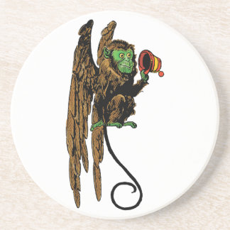 Dessous De Verre En Grès Assistant vintage d'Oz, Casquette de singe volant