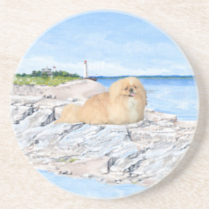 Dessous De Verre En Grès Au phare