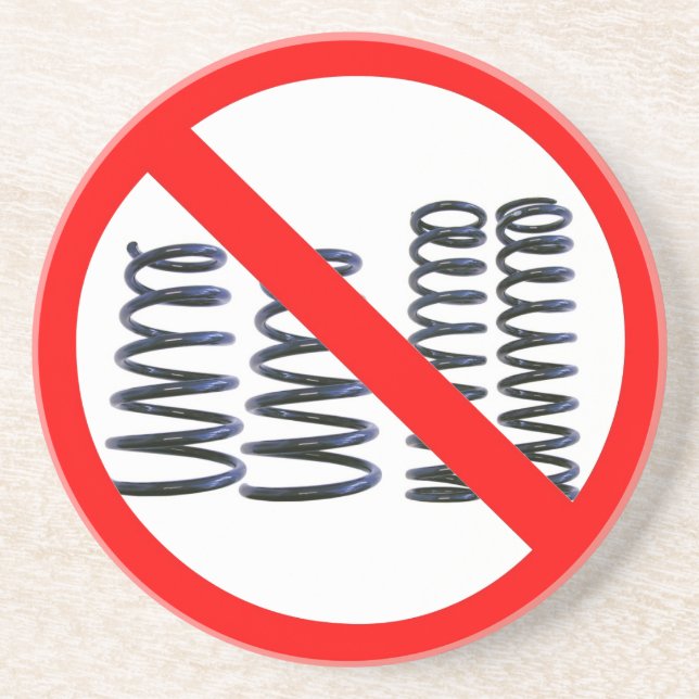 Dessous De Verre En Grès Aucuns ressorts ! (Devant)