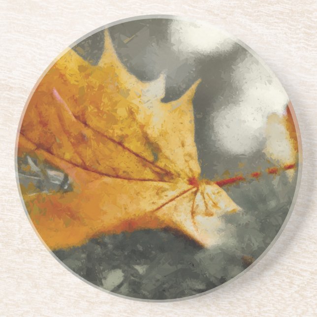 Dessous De Verre En Grès Automne (Devant)