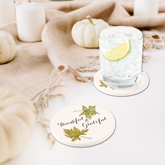 Dessous De Verre En Grès Automne Feuillage d'automne Amitié Action de grâce (Créateur téléchargé)