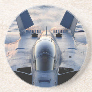 Dessous De Verre En Grès Avion militaire