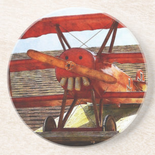 Dessous De Verre En Grès Avion vintage par Shirley Taylor