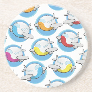 Dessous De Verre En Grès Avions Jouets