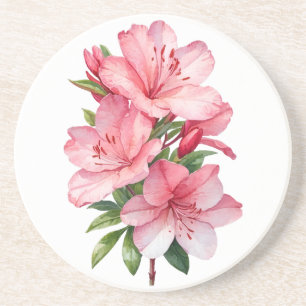 Dessous De Verre En Grès Azalea peinture aquarelle