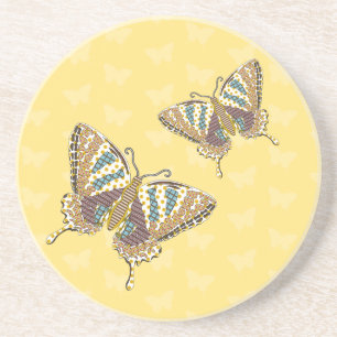 Dessous De Verre En Grès Aztec Swallowtail Sandstone Coaster
