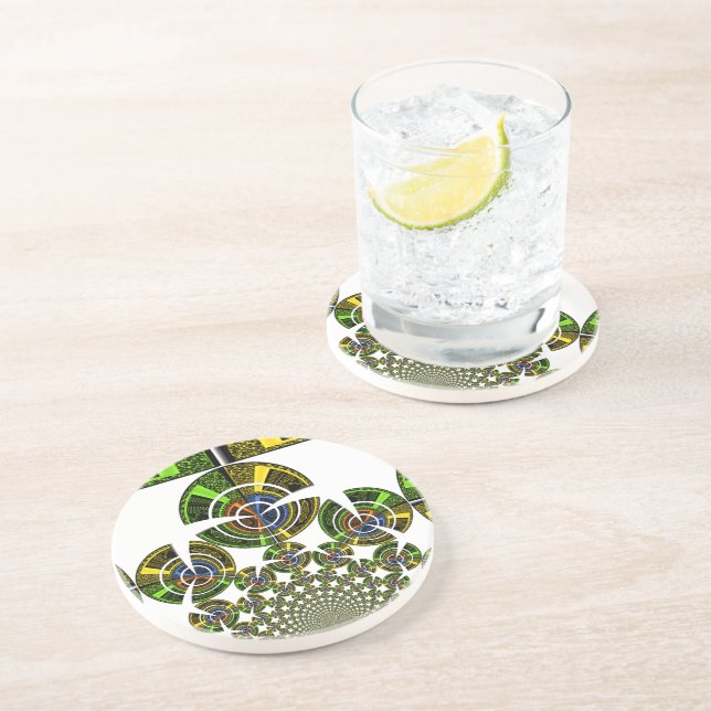 Dessous De Verre En Grès Aztèque (Côté)