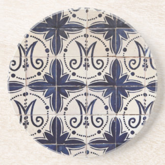 Dessous De Verre En Grès Azulejo portugais vintage