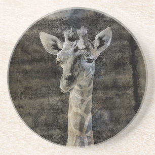 Dessous De Verre En Grès Baby Giraffe