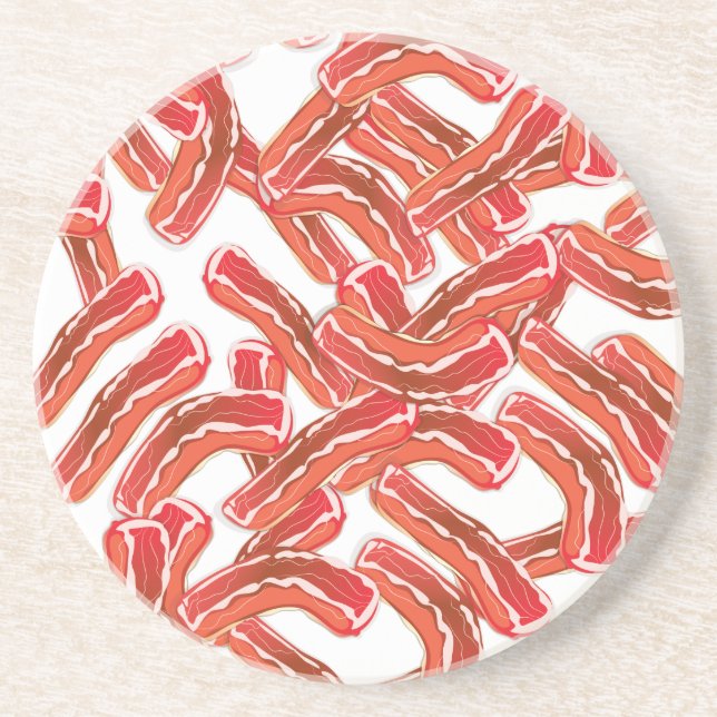 Dessous De Verre En Grès Bacon croustillant (Devant)