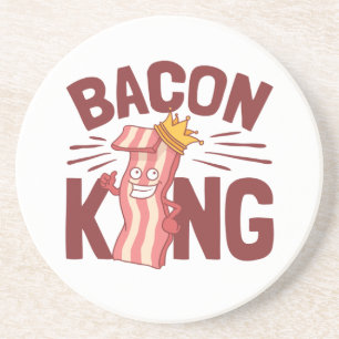 Dessous De Verre En Grès Bacon King Meat Lover Cadeaux pour Hommes Garçon