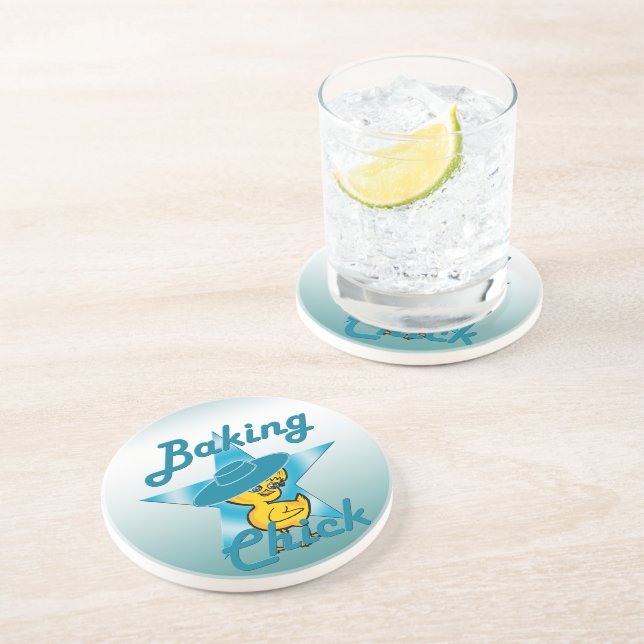 Dessous De Verre En Grès Baking Chat #7 (Côté)