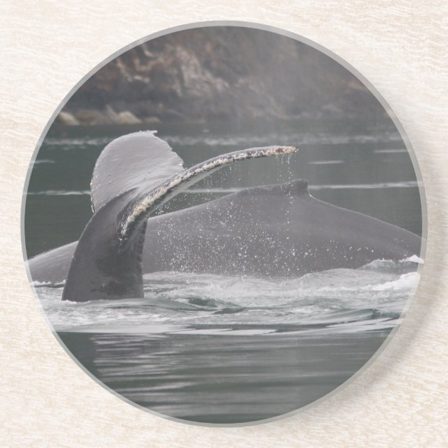 Dessous De Verre En Grès baleines (Devant)