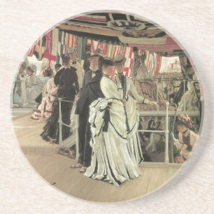 Dessous De Verre En Grès Balle à bord par James Tissot, Art victorien