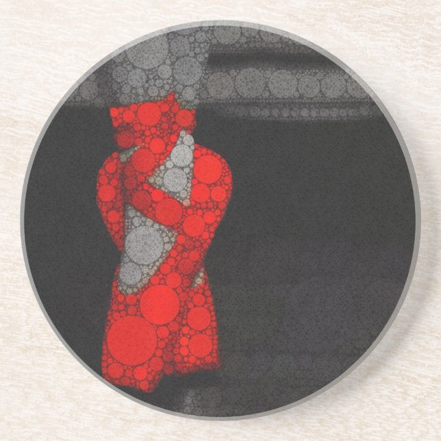 Dessous De Verre En Grès Ballerina Chaussures Belle Ballet (Devant)