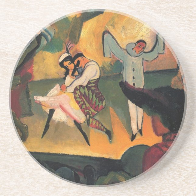 Dessous De Verre En Grès Ballets Russes, Ballet Russe d'Auguste Macke (Devant)