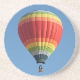 Dessous De Verre En Grès Ballon à air chaud coloré par arc-en-ciel