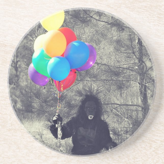 Dessous De Verre En Grès ballons d'anniversaire (Devant)