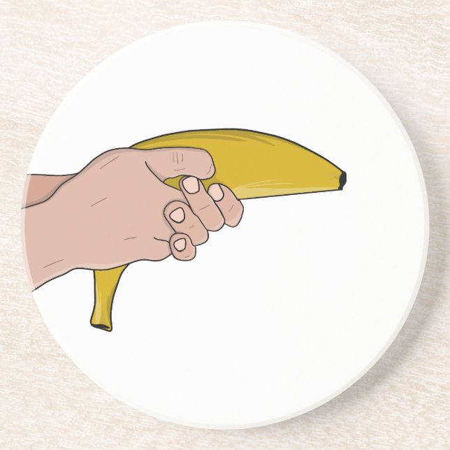 Dessous De Verre En Grès Banane mortelle (Devant)