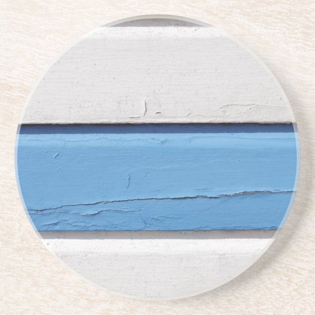 Dessous De Verre En Grès Bandes de hutte de plage (Devant)