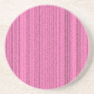 Dessous De Verre En Grès Bandes roses