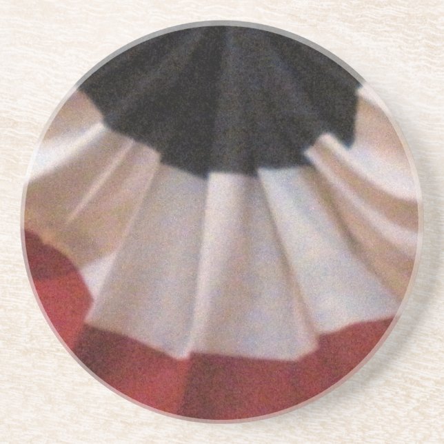 Dessous De Verre En Grès Bannière patriotique (Devant)