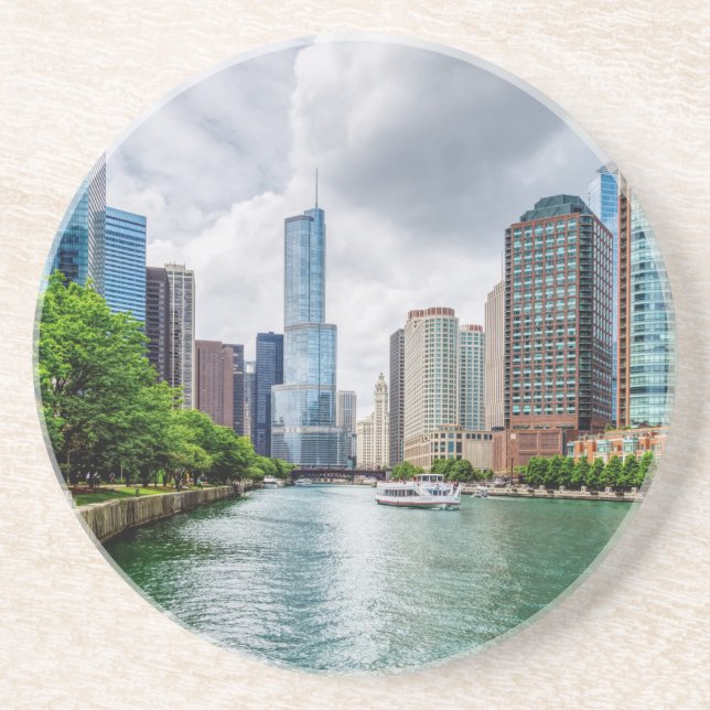 Dessous De Verre En Grès Bas Chicago (Devant)