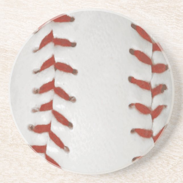 Dessous De Verre En Grès Base-ball Print Pattern (Devant)