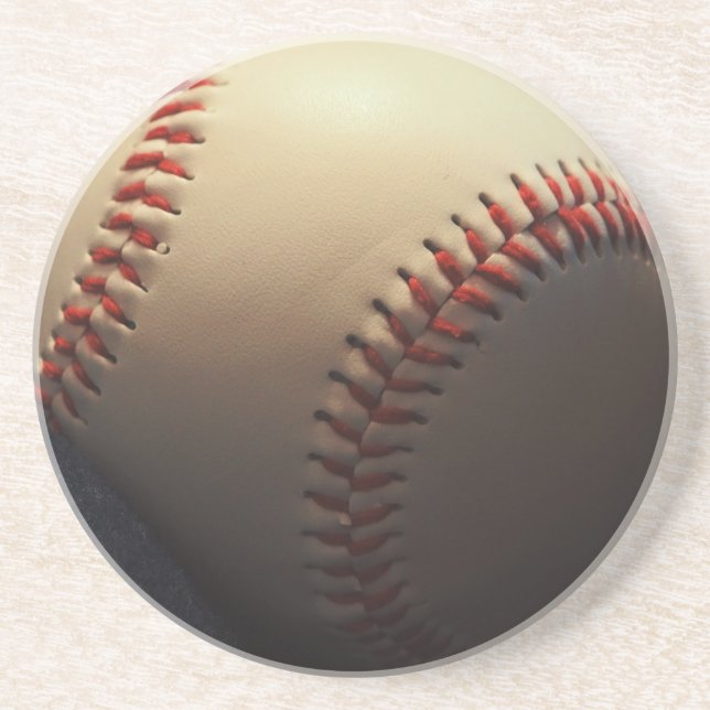 Dessous De Verre En Grès Baseball (Devant)