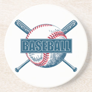 Dessous De Verre En Grès Baseball couleur personnalisé