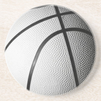 Dessous De Verre En Grès Basket-ball noir et blanc