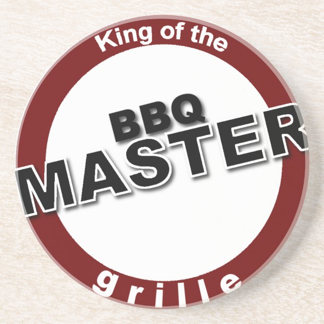 Dessous De Verre En Grès BBQ Master King of the Grille (Devant)