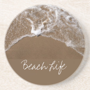 Dessous De Verre En Grès Beach Life Citations Vagues Sandy Ocean Water Pitt